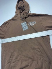 Rebel Vengeance Brown Hoodie with Flame Design