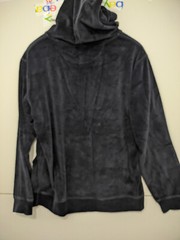 Elwood Sweatshirt Mens S Blue Hoodie Pullover Velour Microfiber Relax Oversize