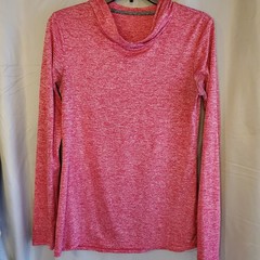BCG Running Walking Performance Lightweight Red Pullover Hooded Top Size M