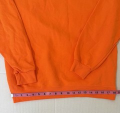 Athletic Works Men’s Orange Crewneck Fleece Sweatshirt Size Medium (38-40)