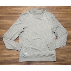 Vuori Ponto Performance Crewneck Sweatshirt Heather Taupe/Grey Mens (V224) Sz S