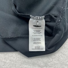 Grayson & Dunn Hoodie Men Large Black Pullover Fleece Stretch Hooded Pocket Golf