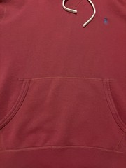 Polo Ralph Lauren Men’s Burgundy Logo Fleece Pullover Hoodie ( Worn Once )