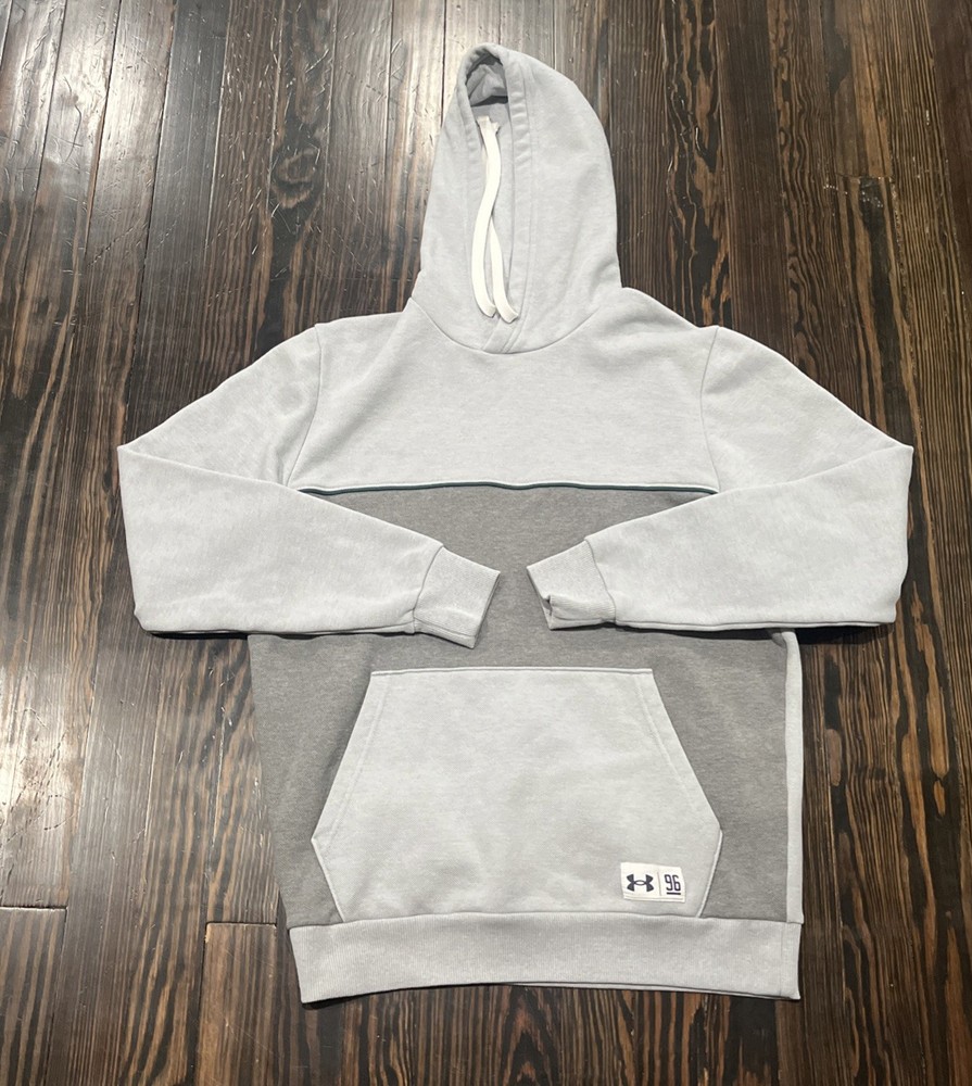 Under Armour 96 Canvas Hoodie Men’s Small Gray Cotton Polyester NWOT