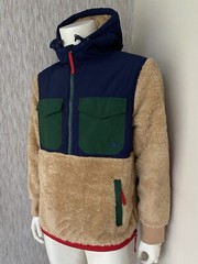 POLO RALPH LAUREN PERFORMANCE HIGH-PILE FLEECE HYBRID HOODIE JACKET SIZE M-L