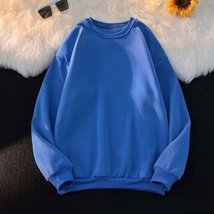 Plush Casual Wear Men O-Neck Sweatshirt Round Neck Design Ideal For Spring