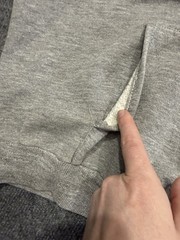 Vintage 80s Sportswear Hoodie Gray Tri Blend Rayon Sweatshirt Made in USA L