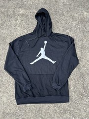 Nordstrom Michael Air Jordan Black Graphic Print Pullover Hoodie 2XL Logo Fleece