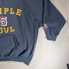 Triple Five Soul TFS Embroidered Hoodie XL Y2K Streetwear Navy Spell Out VTG