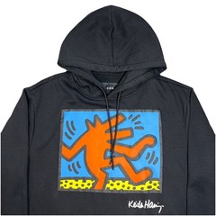 Keith Harring Reason Mens Long Sleeve Fleece Pullover Hoodie Jacket Black 2XL