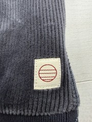 Marine Layer Velour Corduroy Henley India Ink Sweater Blue Stretch Men M $98 NWT