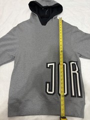 Air Jordan Men’s Gray Jumpman Graphic Fleece Pullover Hoodie Size S
