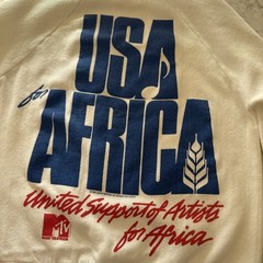 Vintage 1985 USA For Africa Sweatshirt Promotional MTV Original