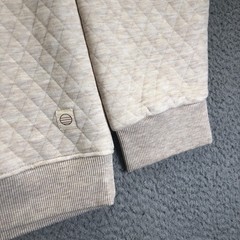 Marine Layer Sweatshirt Men Extra Large Oatmeal Corbet Quilted Crewneck Pullover