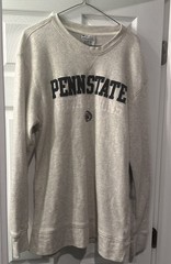 Vintage Penn State Champion Crewneck Sweatshirt Large Felt Letter Spell Out Read