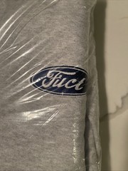 FUCT Extra Large Ford Oval Parody Embroidered Logo Pullover Hoodie Gray XL Grey