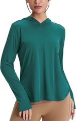 Women’s Sun Hoodie Long Sleeve Hiking Shirts UV Sun Protection UPF 50+Lightweigt
