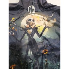 NWT Unbranded Jack Skellington Hoodie Unisex 2XL Black 3D