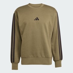 adidas Essentials 3-Stripes Fleece Sweatshirt Green