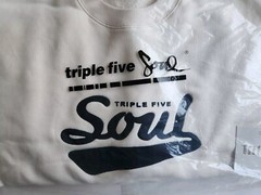 TRIPPLE 5 SOUL 555 SOUL CREWNECK SWEATSHIRT CREAM SIZE XL