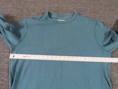 Eddie Bauer Thermal Shirt Mens XL Tall Green Round Neck Long Sleeve Pullover