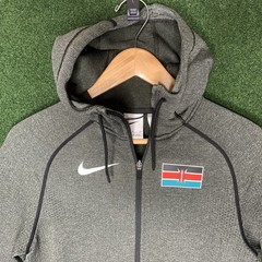 Sz S Nike Pro Elite Team Kenya Woven Gray Full Zip Hoodie CT4104-001 Men’s