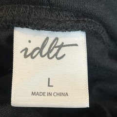 IDLT Basics Loose Perfect Hood iBlack Oversized Unisex Large Double Layer Pocket