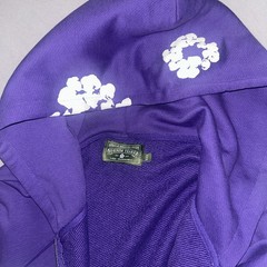 Denim Tears The Cotton Wreath Hoodie Sweatshirt Purple Size XL 100% Authentic