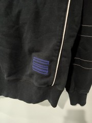 Vintage Jordan Nike Air Jumpman Men M Black Blue Full Zip Hoodie Jacket