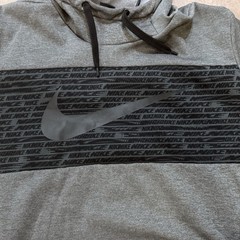 Nike Dri-FIT Pullover Hoodie Men’s 3XL Tall Black Gray Athletic Sweatshirt