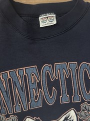 Vtg 90s 20/20 Sport Connecticut Huskies Sweatshirt M Navy UConn NCAA Streetwear