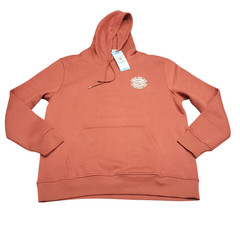 Hurley Mens Red Long Sleeves Pullover Hoodie with Pockets Size Large