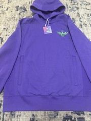 Men’s Puma Melo Toxic Hoodie Purple Green Not From Here Sz Large Lamelo Ball $90