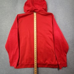 Under Armour Hoodie Mens Large Red Colorblock Loose Fleece Workout Logo