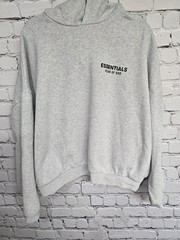 Fear Of God Essentials Classic Hoodie XL Dark Oatmeal Gray Oversized Streetwear