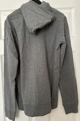 Armani Jeans Sweat Shirt Full Zip With Pocket-Grey-Size S-Brand New-US Seller