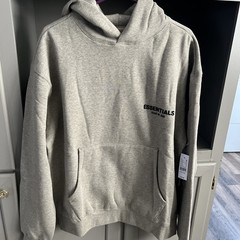 NWT Fear of God Essentials Dark Oatmeal Hoodie Sz Large