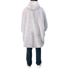 The Wayy Big Hoodie One Size Fits Most Wearable Blanket Unisex, Gray, New