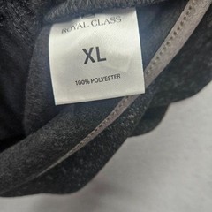 Royal Class Men size Extra Large Charcoal Gray Marled Top Long Sleeve
