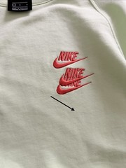 Nike L World Tour Sweatshirt Triple Swoosh Green Logo French Terry Streetwear
