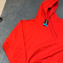 Life Authentic Apparel Hoodie Mens 2XL Red Cotton Fleece Lined Drawstring Cozy