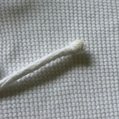 Modern Culture White Waffle Knit Henley Thermal Hoodie 100% Cotton Med