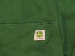 JOHN DEERE JD Green 1/4 Zip Fleece Hoodie Embroidered NWT Mens Sz Large