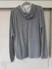 Marine Layer Lightweight Pullover Light Heather Gray Hoodie Sweatshirt SZ Marge