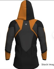 SuperX Men’s Small Slade (Deathstroke) Full Zip Hoodie, Hero Costume