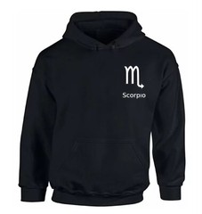 Scorpio Astrology Horoscope 100% Cotton Custom Hoodie Sweater S,M,L,XL,XXL
