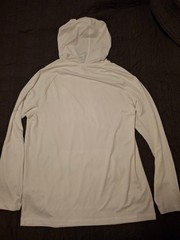 Hurley Men’s Logo Pullover Hoodie – White X-L Long Sleeve