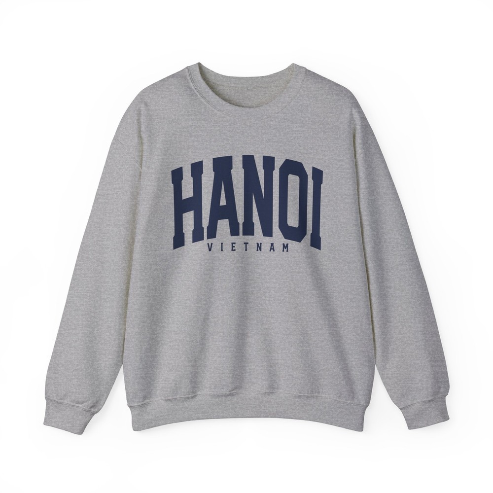 Hanoi Vietnam Sweatshirt Gifts Crew Neck Shirt Long Crewneck Quotes Men
