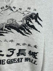 RARE! Vtg. LEE SPORT I Climbed the Great Wall of China Sweatshirt XL Men 1/4 Zip