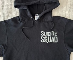 Suicide Squad Mens Small XS DC Comics Villains Black Hoodie Sweatshirt Harley S